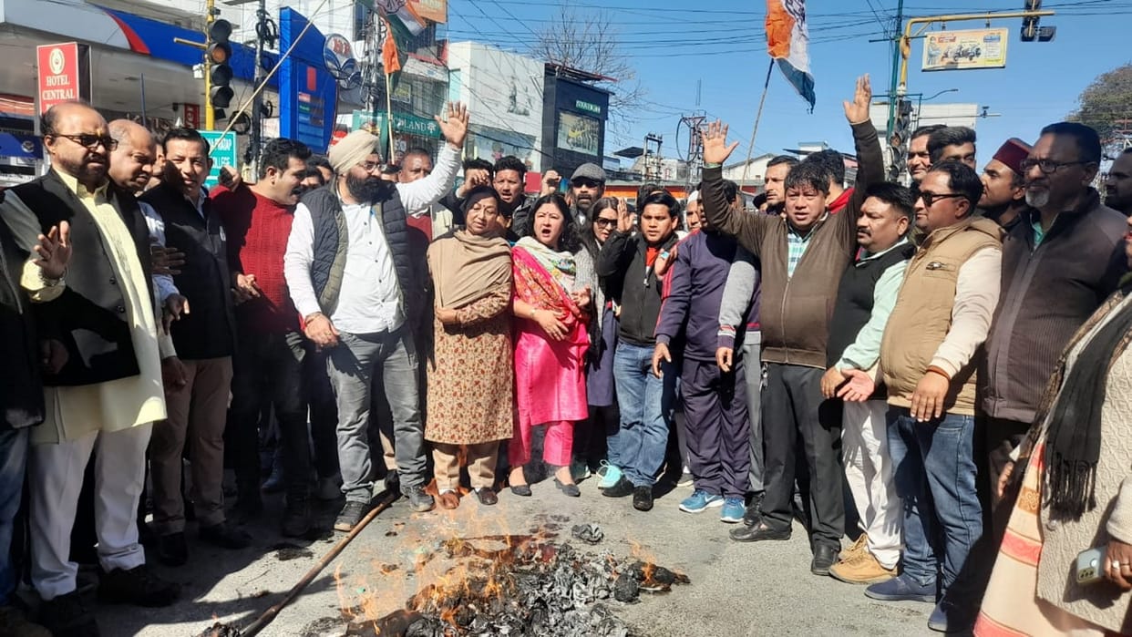 cabinet minister Ganesh Joshi Controversial statement Congress protest Uttarakhand news in hindi