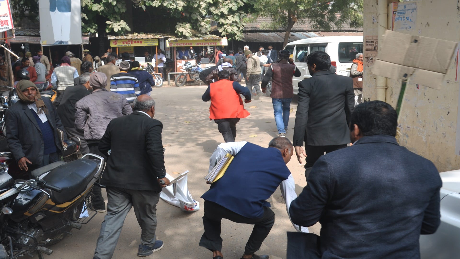 Supporters of SP MLA RK Verma fight, stampede during Save Constitution procession