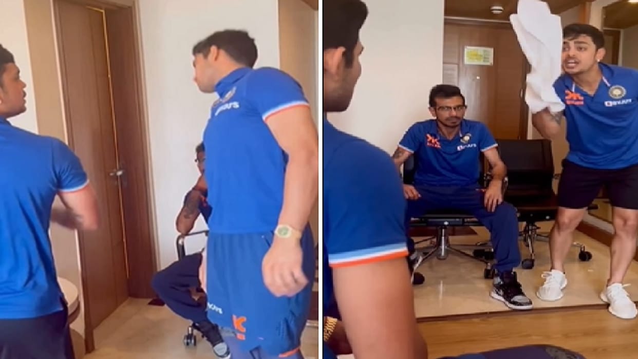 Video Watch Shubman Gill Ishan Kishan Yuzvendra Chahal engaged in hilarious banter in hotel room ind vs nz