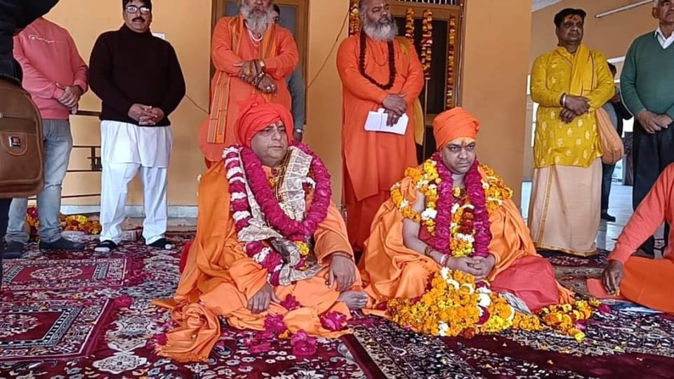 Haridwar: two young saints become Mahamandaleshwar in Panchayati Akhara Mahanirvani
