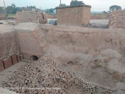 Two women died after falling in blazing fire at brick kiln in varanasi