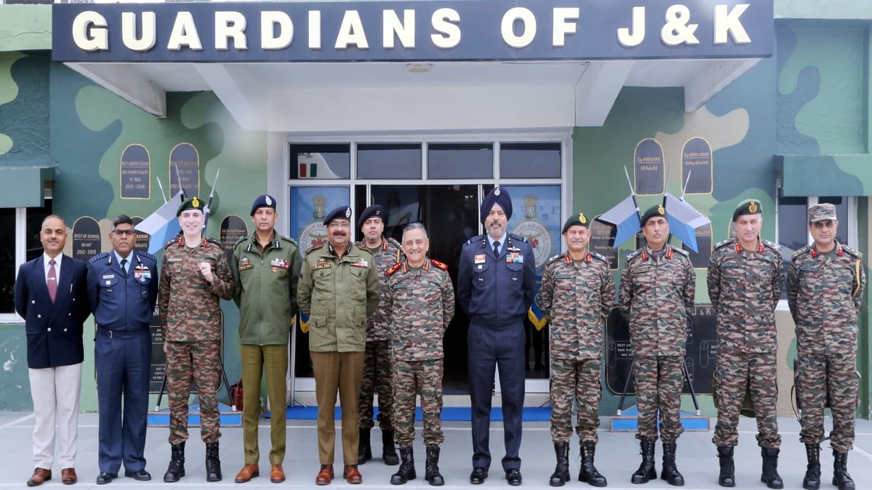 CDS Anil Chauhan visit jammu kashmir chairs high level security meeting in Jammu