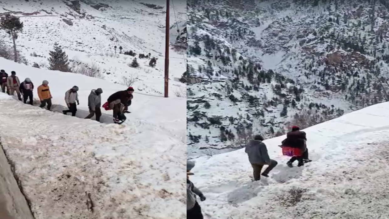 Chamba News, Health center closed, the patient was taken to the hospital by lifting 12 km in four to five feet