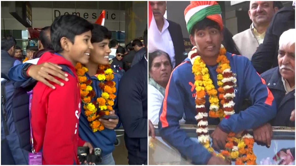 U-19 WC: Champion U-19 Indian women's team warmly welcomed at Delhi airport, see photos