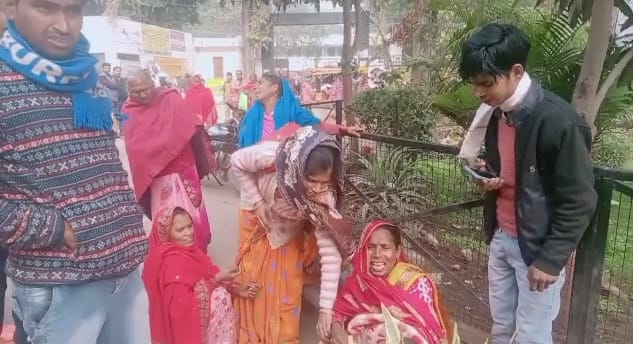 Uproar of family members over the death of pregnant woman in Hardoi