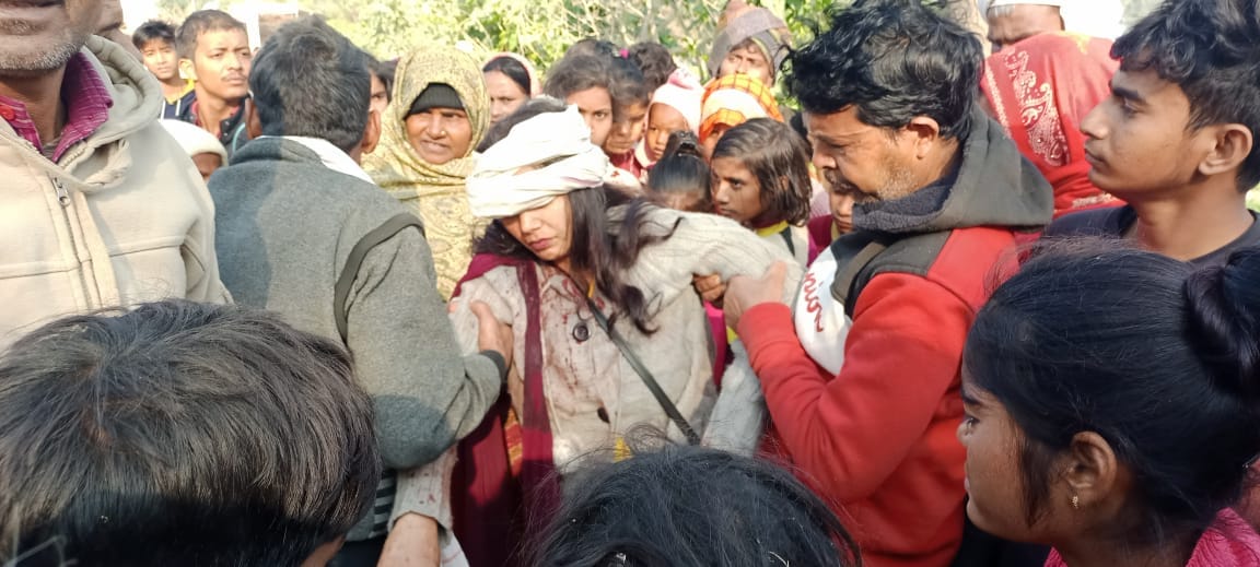 Attempt to kidnap a girl on the basis of pistol in Auraiya, sister seriously injured while saving