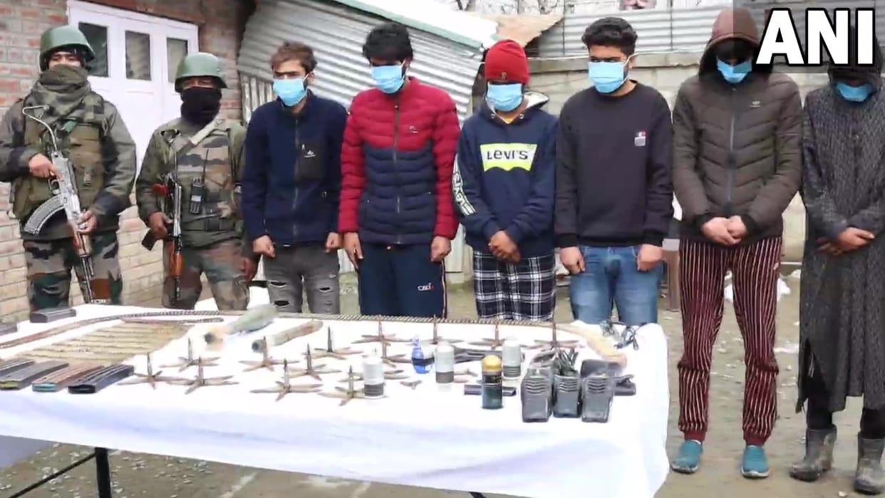 Jammu Kashmir: Jaish module busted in Kulgam, six terrorists arrested with arms and ammunition