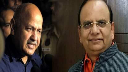 मनीष सिसोदिया और एलजी वीके सक्सेना