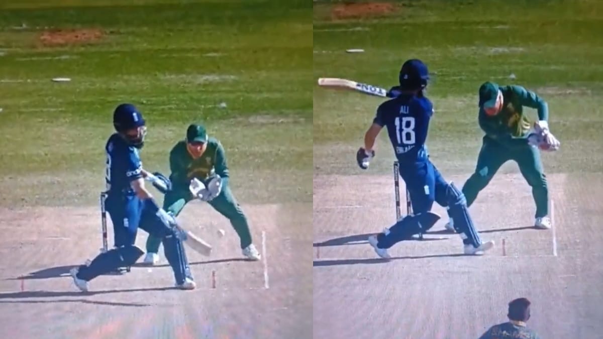 Moeen ali tries reverse sweep with one hand fails completely didn't get any run