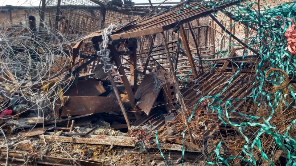 fire broke out at thread factory in Ludhiana