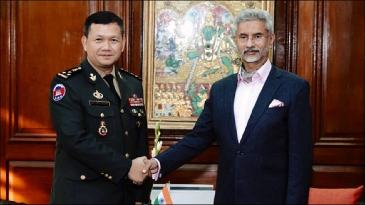 S Jaishankar Cambodian commander Hun Manet exchange views on geopolitical situation regional challenges