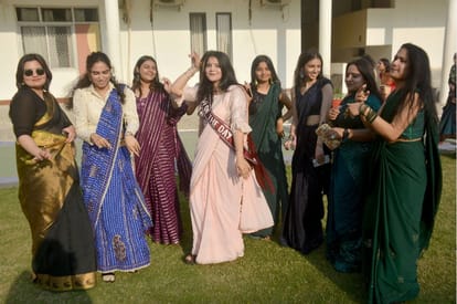 Mera Dil Yeh Pukare Aaja… but the girl students danced a lot, pictures of freshers party at Sunbeam Women's Co