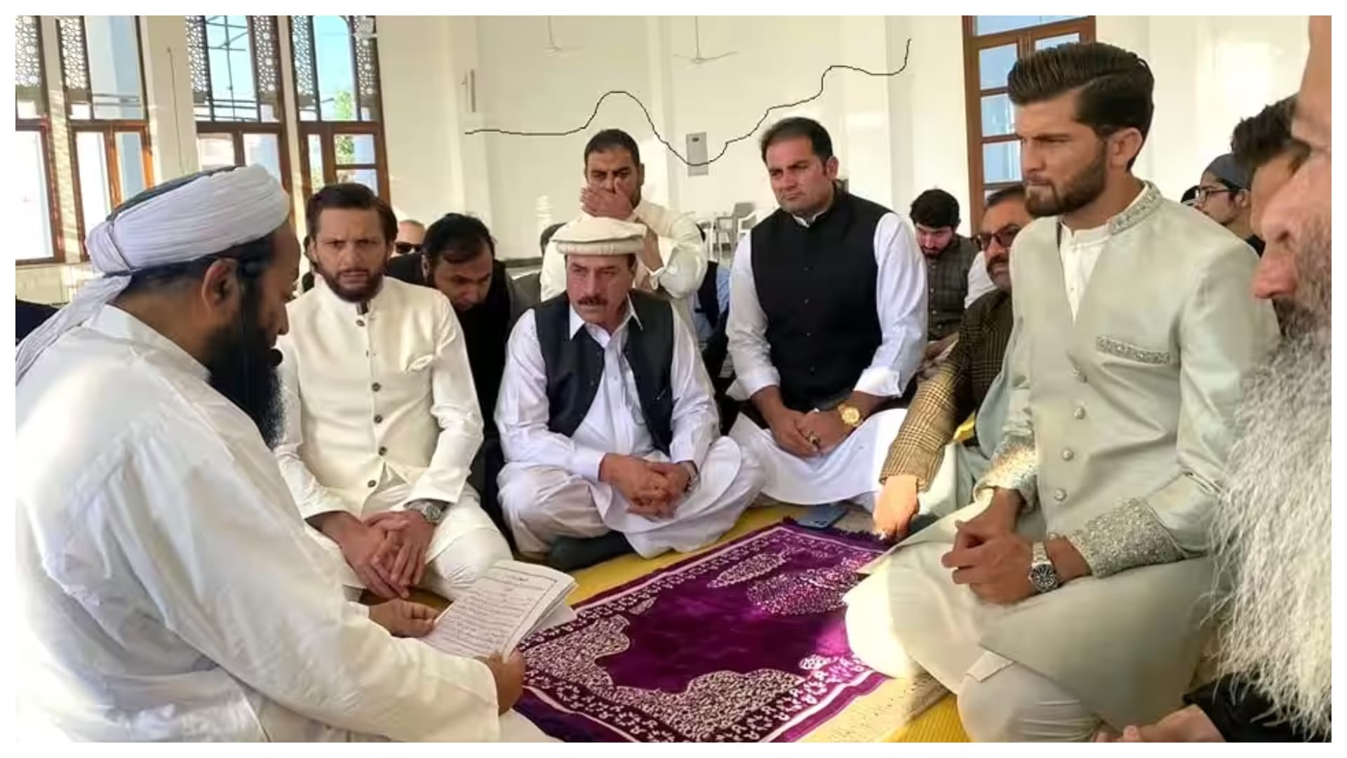 Shaheen Afridi married Shahid Afridi daughter Ansha Babar Azam Mohammad Hafeez Sarfaraz Ahmed took part