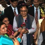 काशी विद्यापीठ में केंद्रीय मंत्री किरेन रिजिजू का स्वागत