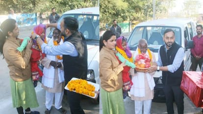 बच्ची पहुंची अपने घर