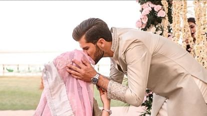 Shaheen Afridi and Ansha Wedding Photos viral on social media Shahid Afridi shared an emotional post