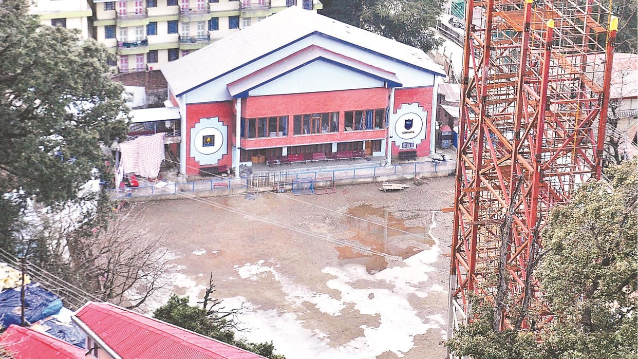 shimla news: global warming impact snow melts in ice skating rink shimla