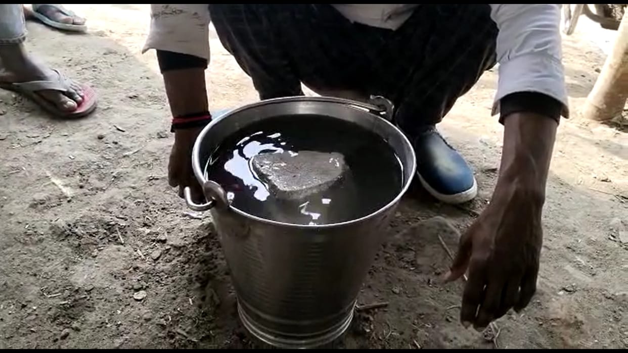 floating stone found in the Ganges: Found at Dhobi Ghat in Bhagalpur, people faith rising