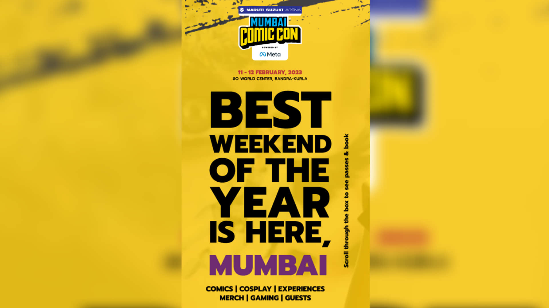 Comic Con India biggest fair of comic Marvel DC characters seen India will held in mumbai 11 and 12 February