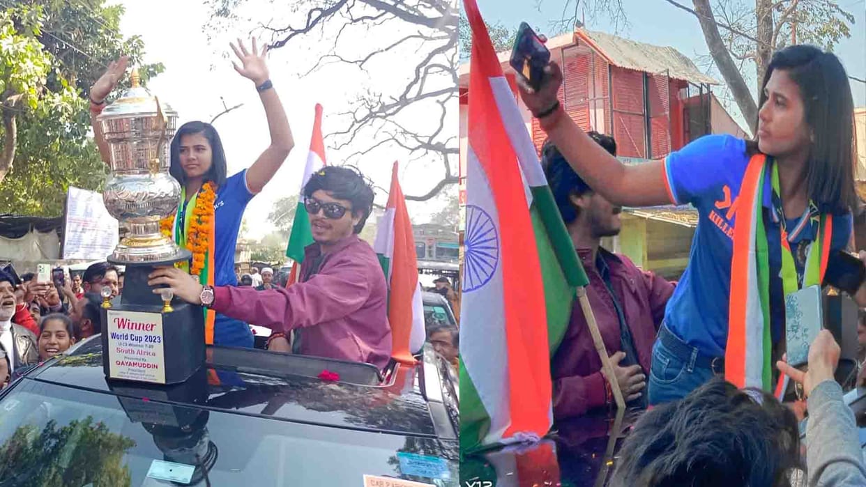 Unnao: Cricketer Archana Devi reached her village