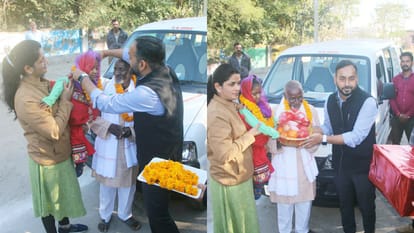 बच्ची पहुंची अपने घर