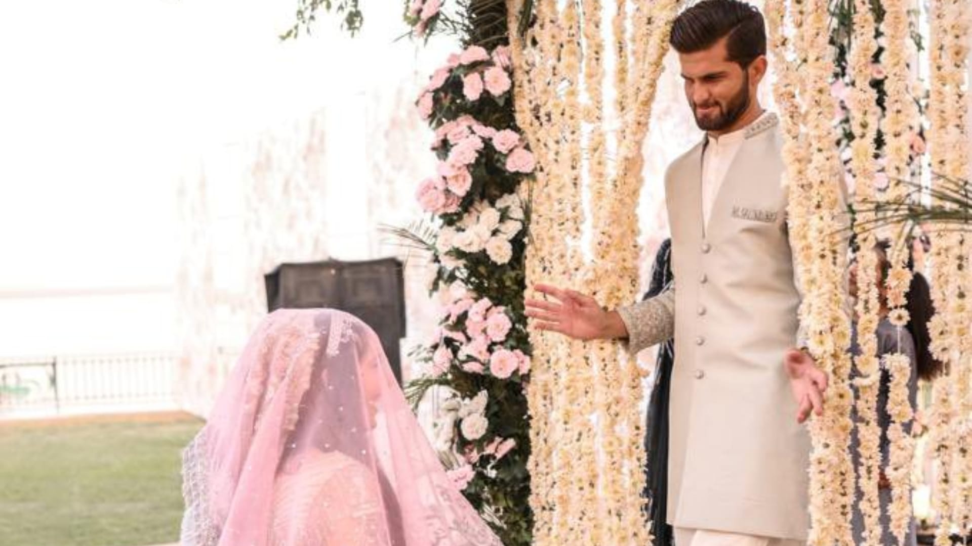 Shaheen Afridi and Ansha Wedding Photos viral on social media Shahid Afridi shared an emotional post