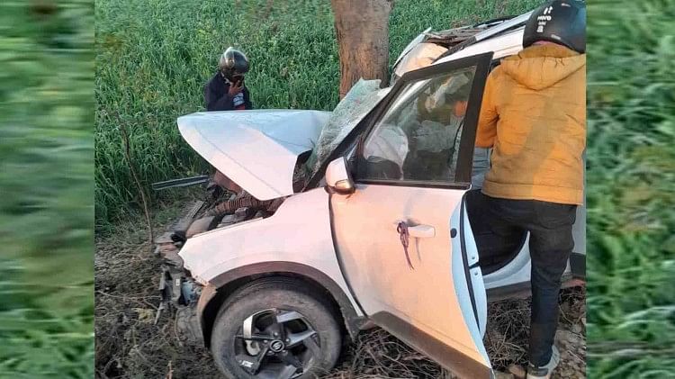 Chitrakoot Accidentसड़क हादसे में महिला की मौत पांच लोग गंभीर रूप से घायल Chitrakoot 8131