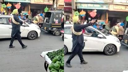 Opened traffic jam with revolver in hand in Amritsar of Punjab
