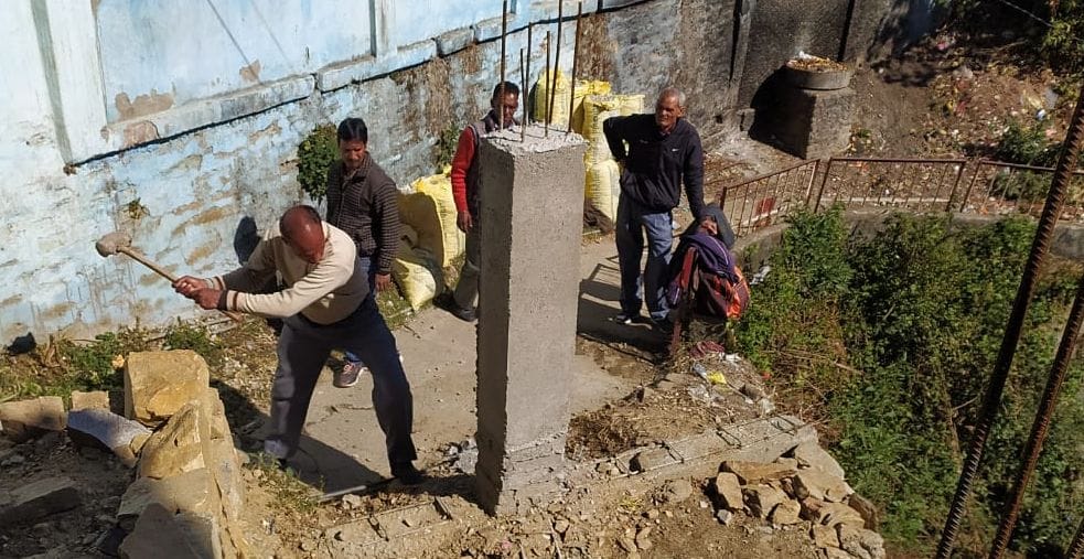Incrochment in Almora Kriyashala