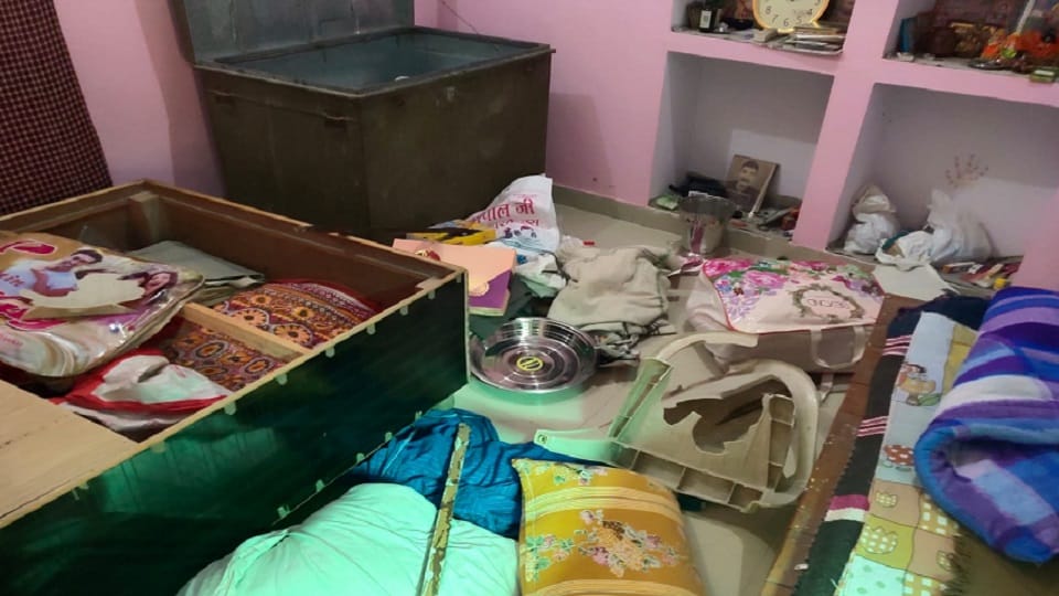 relatives of daughter-in-law broke into the house and vandalized