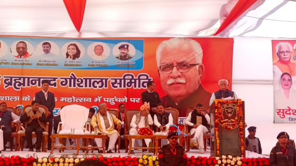 Haryana CM Manohar Lal announced budget amount for cow sheds will be increased