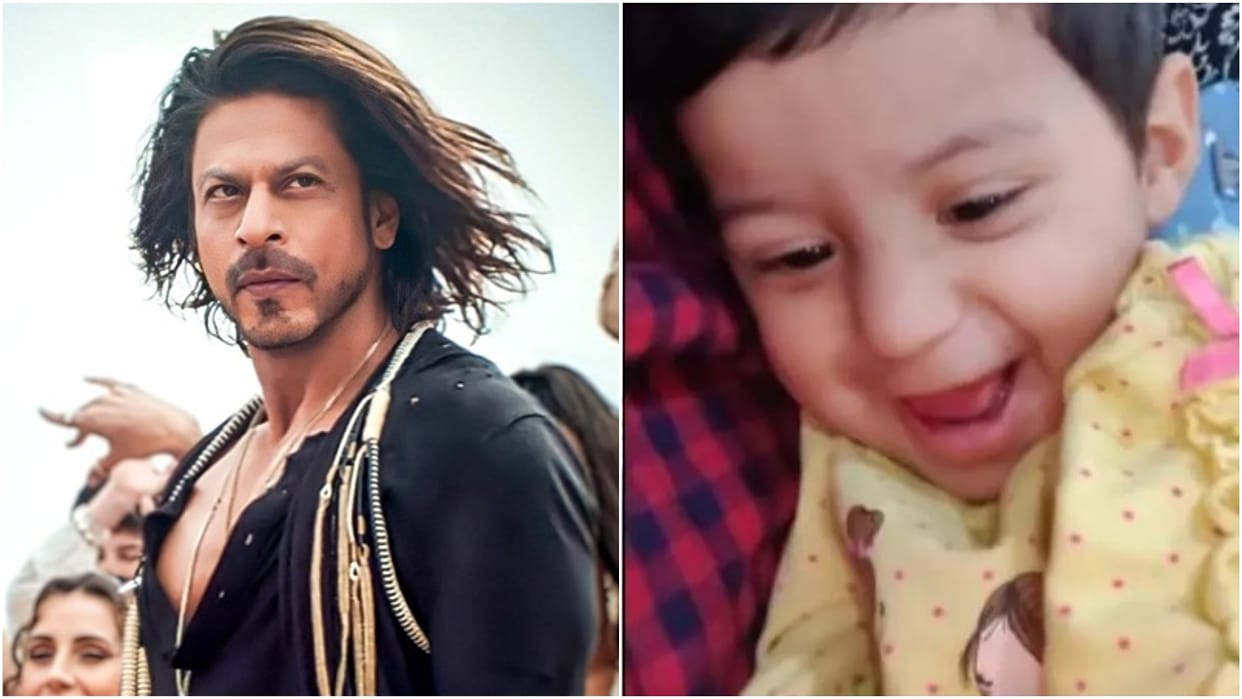 Pathaan little girl did not like Shah Rukh Khan film actor said Try DDLJ on her please maybe she is romantic
