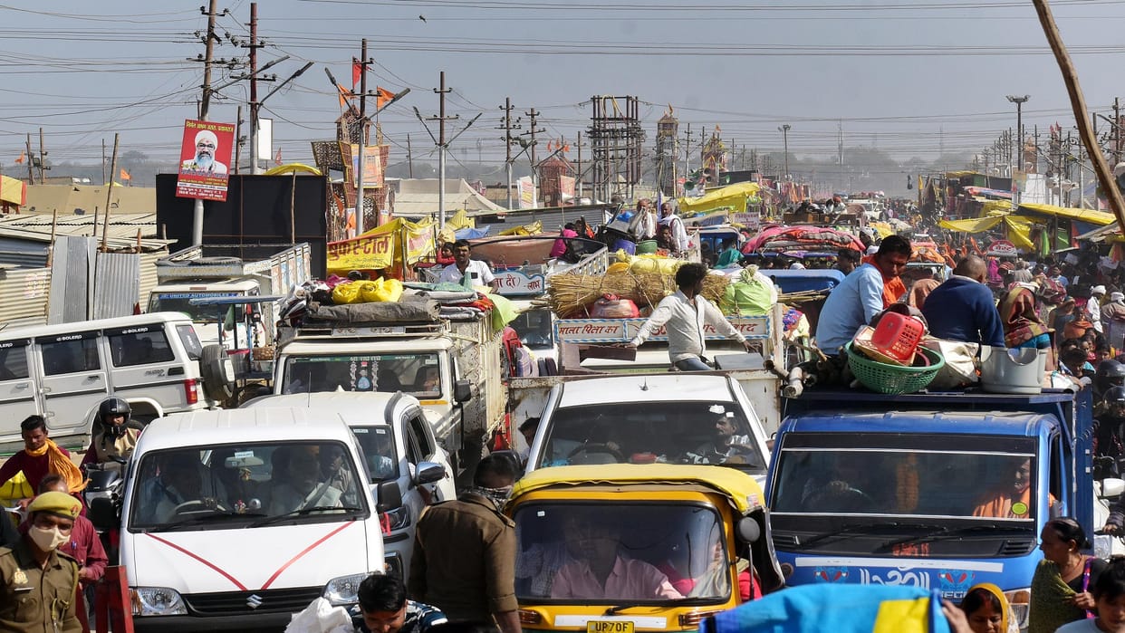 during return Kalpawasi the vehicles kept crawling all day by getting