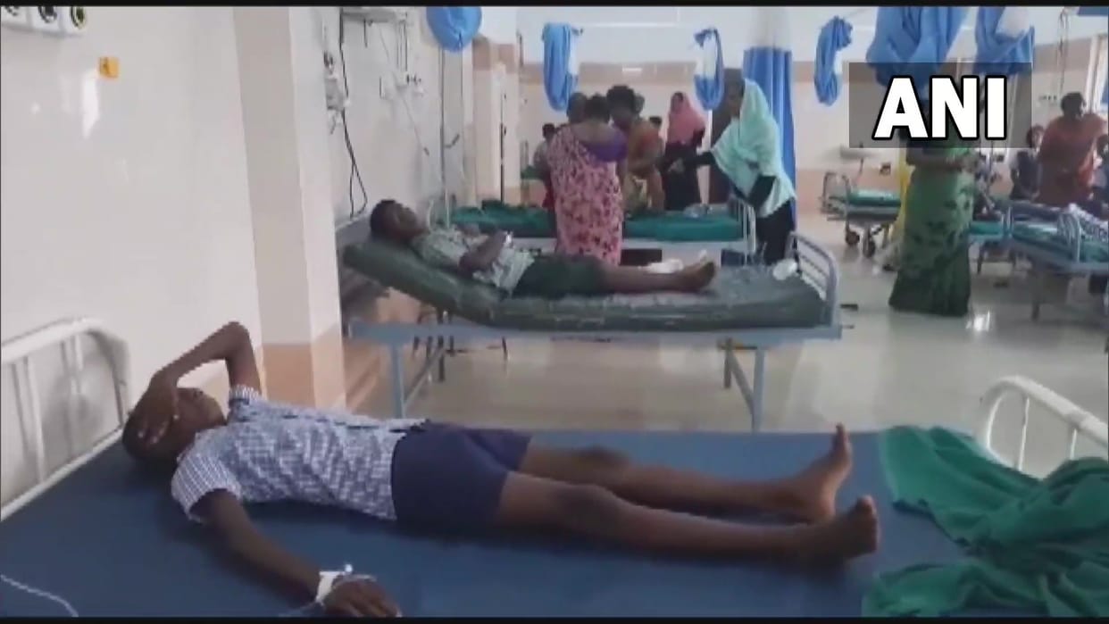 Tamil Nadu 12 students  admitted to hospital after stomach aches and vomiting allegedly took eggs at a school