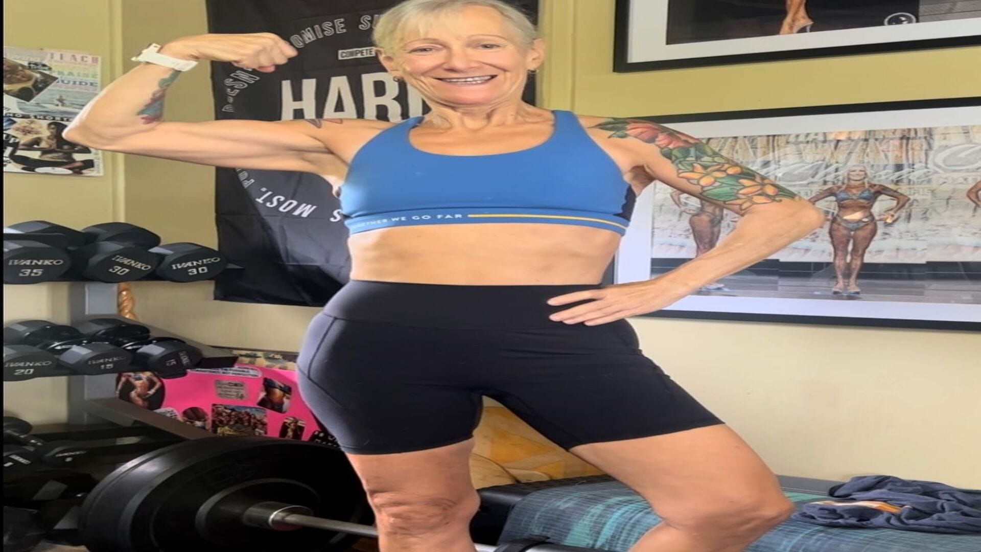 63-Year-Old ilene block Transforms Physique, Drops 55 Lbs, Becomes Figure Bodybuilder