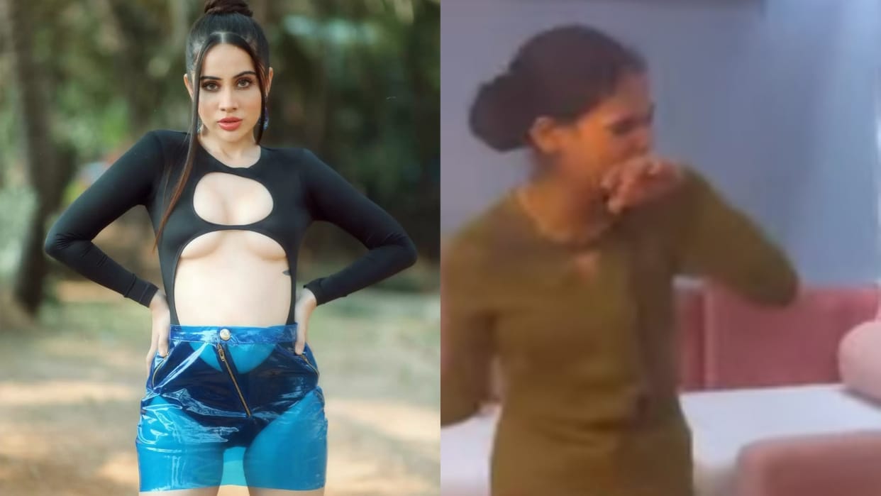 Urfi Javed trolled after she threw Water on Her Hair Stylist Video goes Viral On Social Media