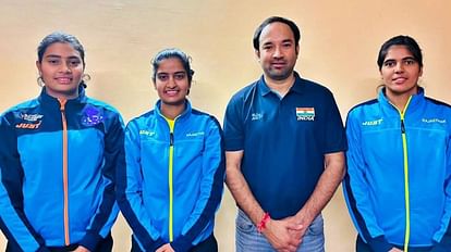 Rajasthan Pooja Kanwar Priya Kanwar and Champa selected in handball team for AHF President Cup to be played in