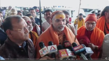 रायपुर में रामचरित मानस विवाद पर बोलते शंकराचार्य अविमुक्तेश्वरानंद