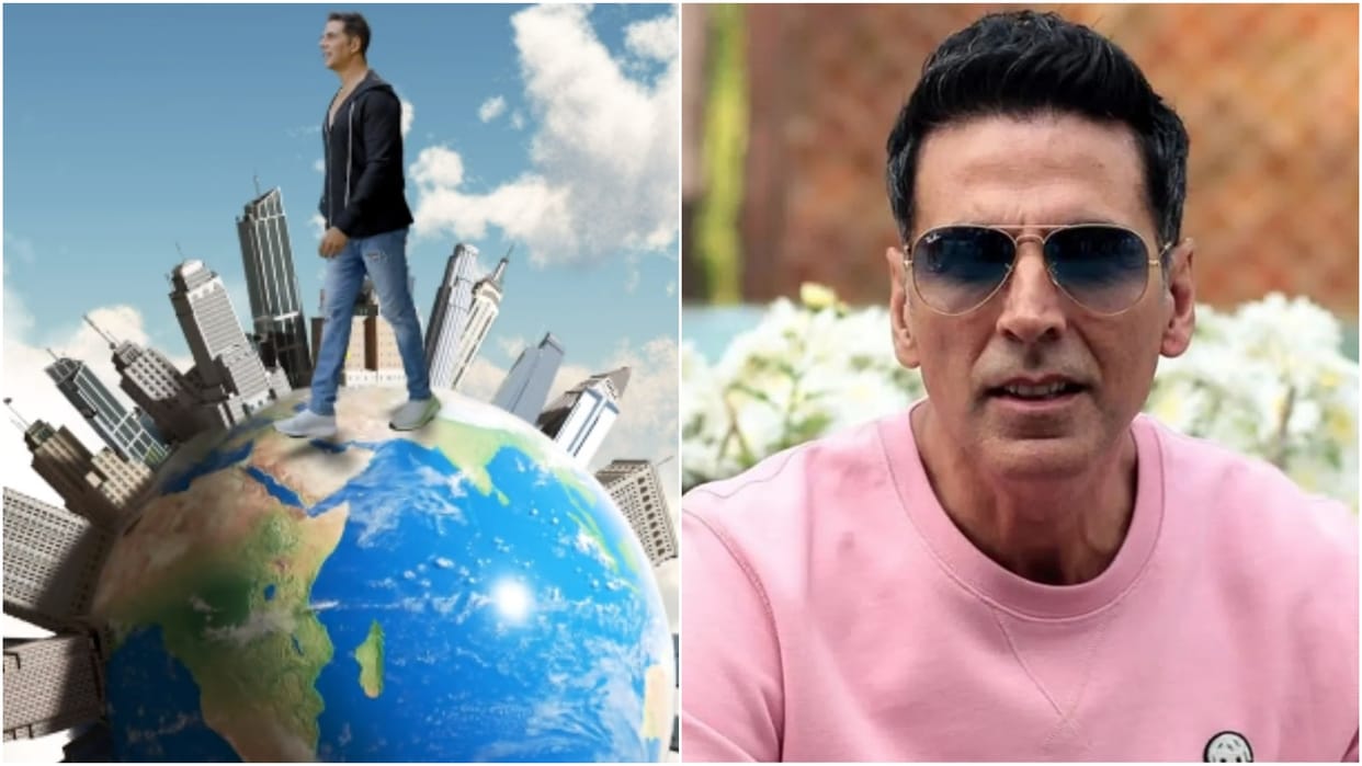 Netizens trolled Akshay Kumar on social media walking on Indian map for promotional video