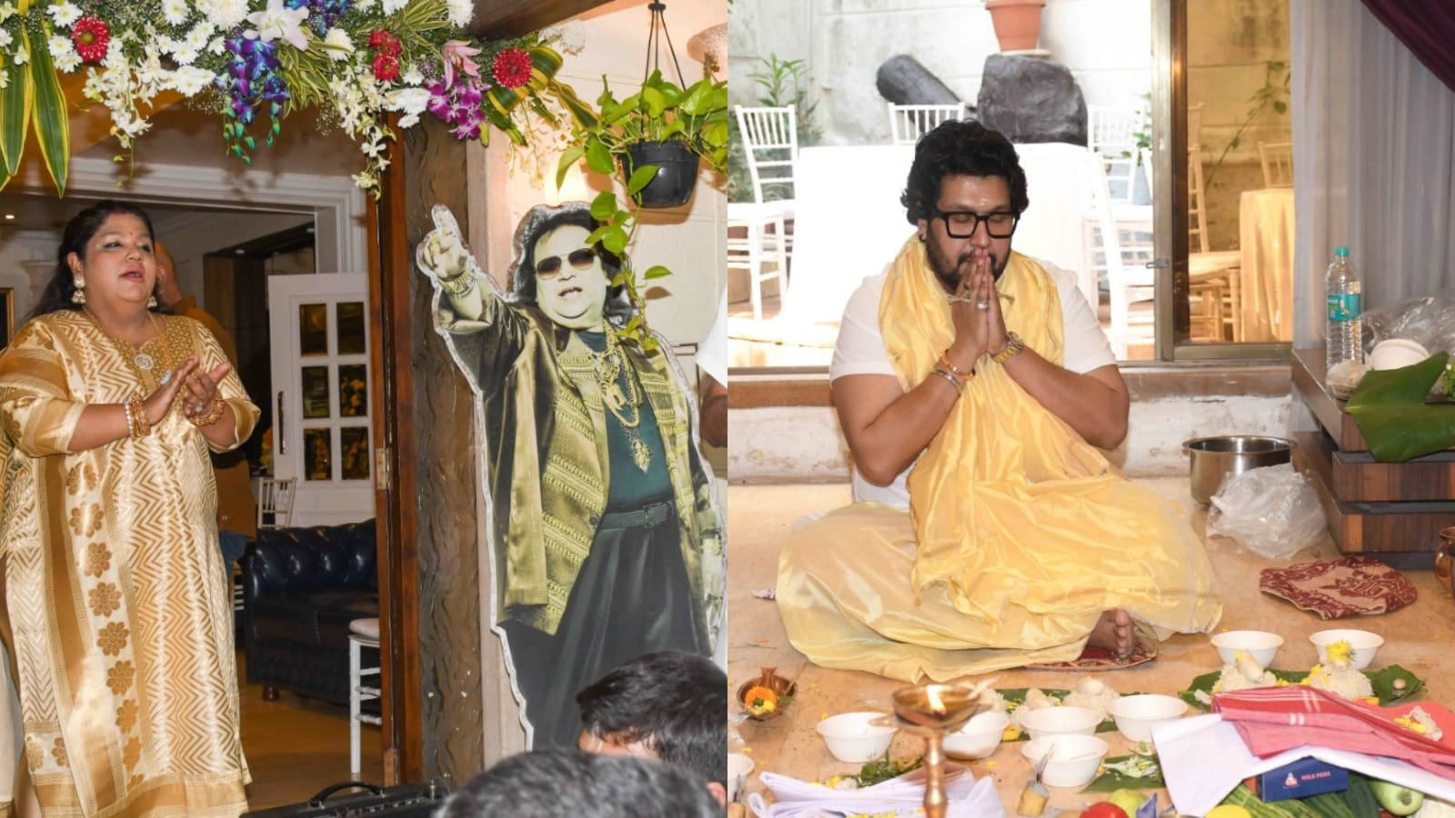 Bappi Lahiri First Death Anniversary attended Kumar Sanu Sameer Anjjan Jaya Prada Alka Yagnik  Padmini Kolhapu