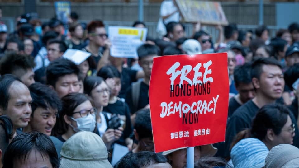 Hong Kong security law China In defence slams UK EU for criticism over harsh rules