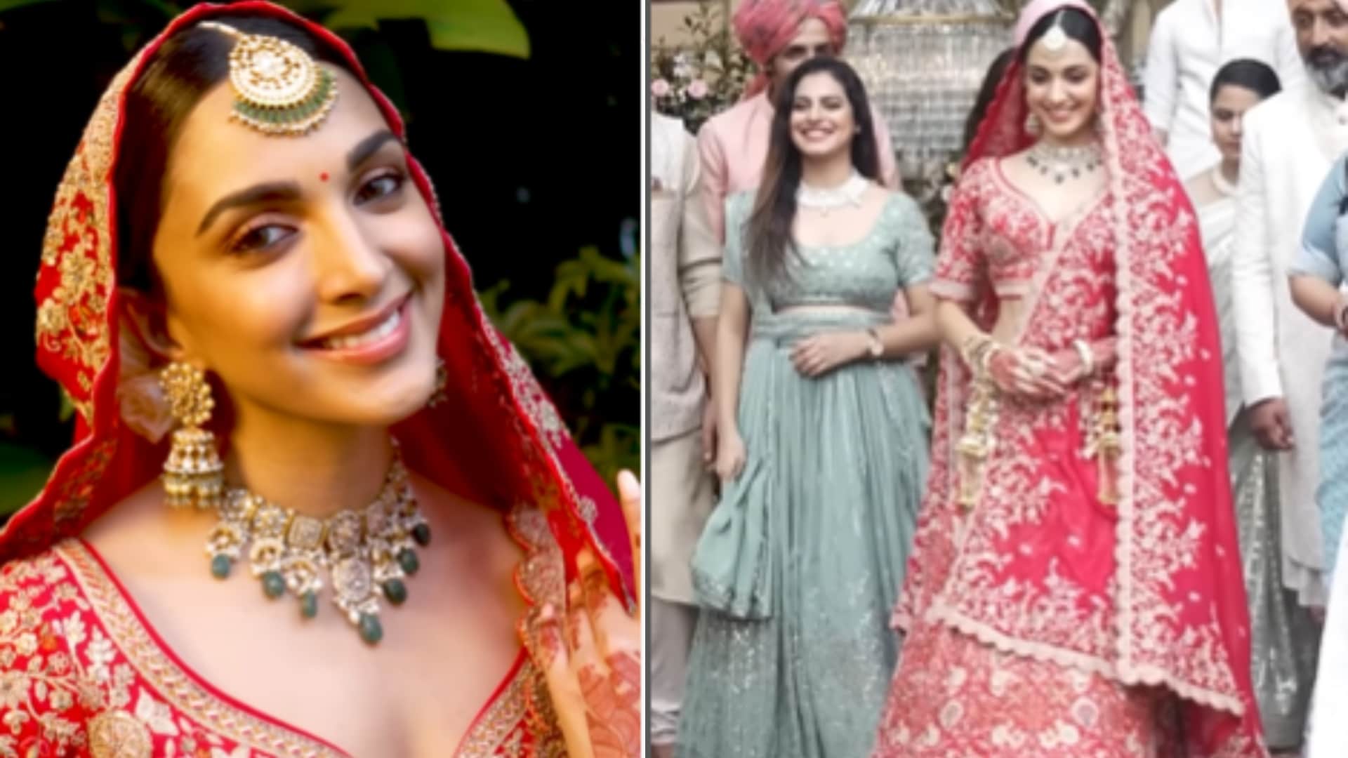 Sidharth Kiara Wedding Photos viral of bride kiara wedding look see photo here