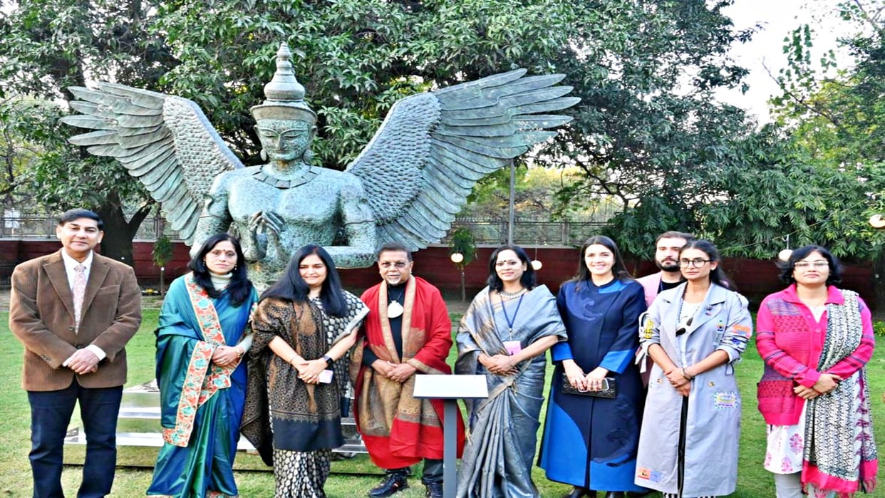 Unique Sculpture Park established in Bikaner House, New Delhi