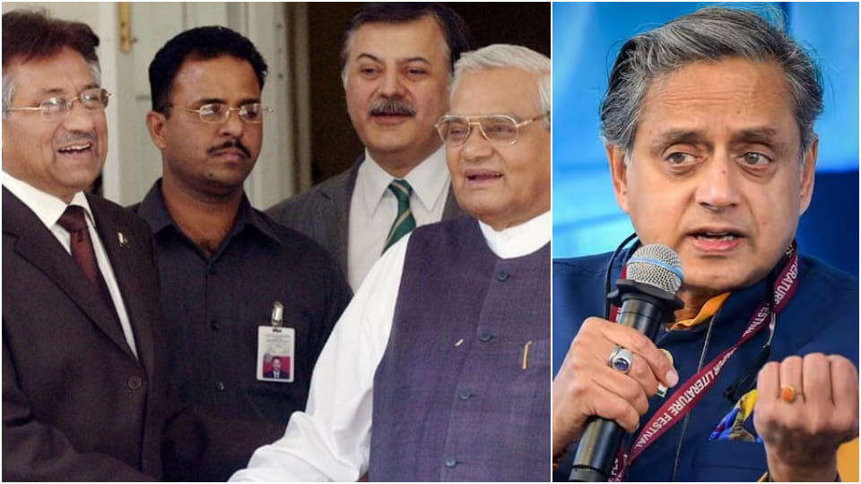 Pervez Musharraf was anathema, so who shook hands with him in 2004? Tharoor retaliated on BJP allegation