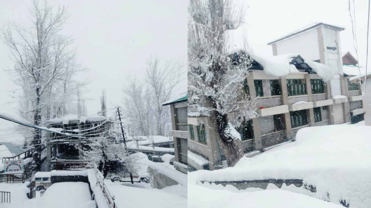 Himachal weather: Snowfall in the higher reaches, many roads and power transformers disrupted