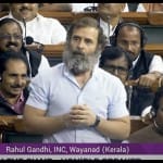 संसद में राहुल गांधी का संबोधन