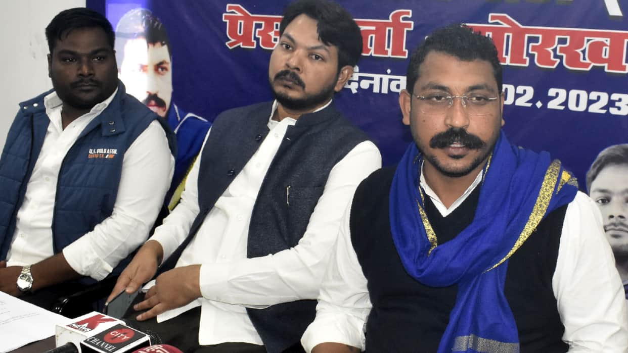 National President of Azad Samaj Party Chandrashekhar Azad reached Gorakhpur