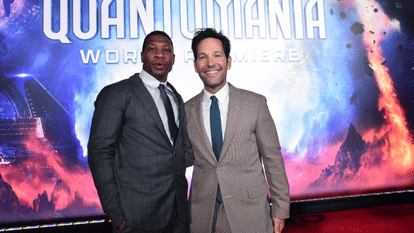 Ant Man and The Wasp Quantumania Paul Rudd Michael Douglas Jonathan at world premiere of marvel studios film