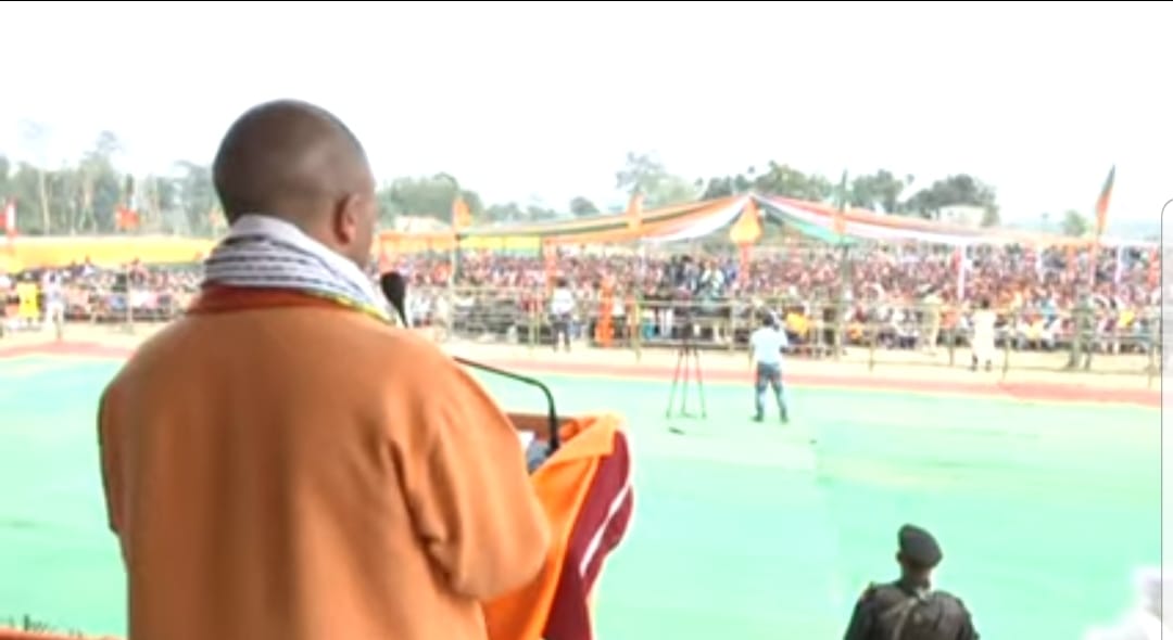 CM Yogi: Congress and Communists targeted in Tripura assembly election campaign