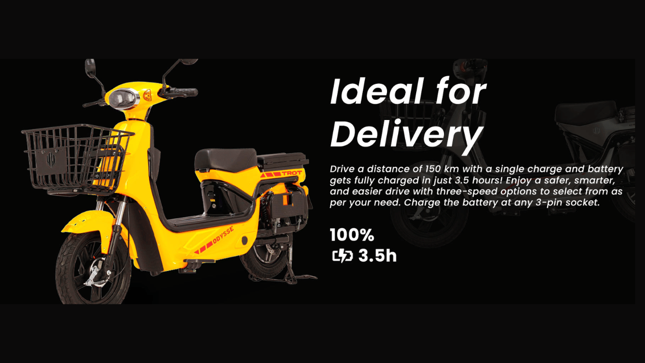 Odysse introduces new electric scooter TROT for last mile connectivity with 250 Kg loading capacity